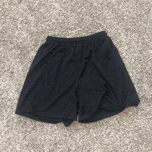 Black active shorts